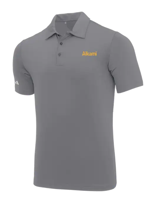 Adidas Medium Grey Ultimate Solid Polo w/Alkami Logo