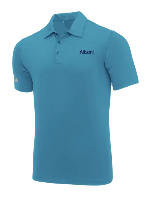 Adidas Sapphire Blue Ultimate Solid Polo w/Alkami Logo