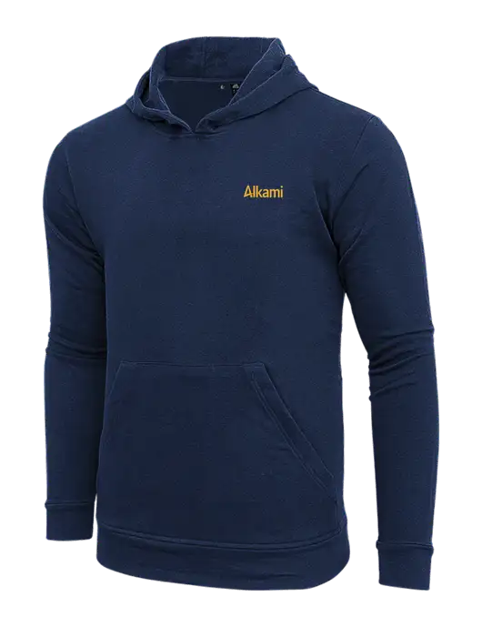 Adidas Navy Fleece Hooded Sweatshirt w/Alkami Logo