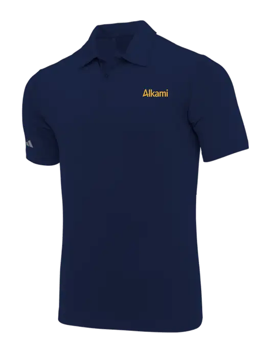 Adidas Navy Blue Ultimate Solid Polo w/Alkami Logo