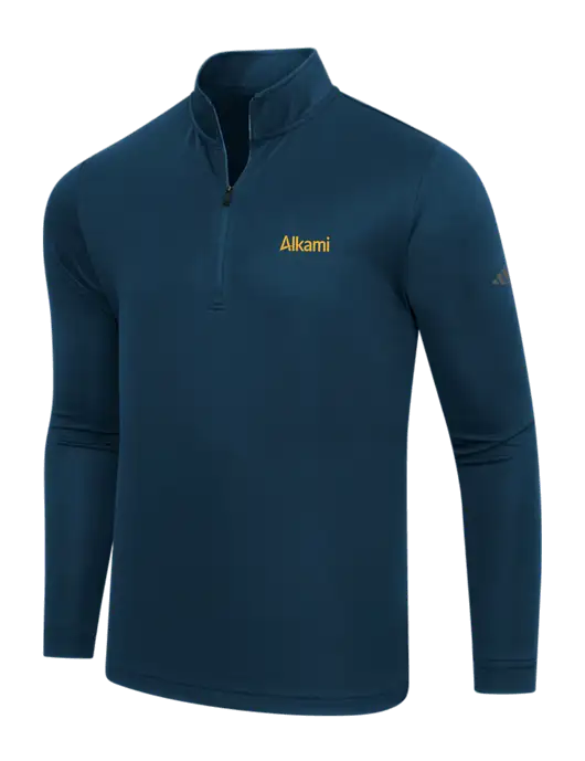 Adidas Navy Lightweight Quarter Zip Pullover w/Alkami Logo