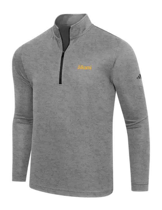 Adidas Black Heather  Lightweight Quarter Zip Pullover w/Alkami Logo