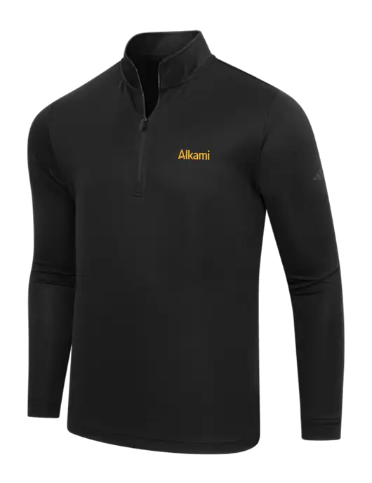 Adidas Black Lightweight Quarter Zip Pullover w/Alkami Logo