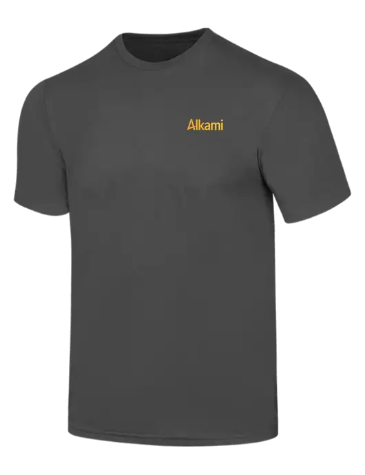 Simply Soft Charcoal 4.5oz  Poly/Combed Ring Spun Cotton T-Shirt w/Alkami Logo