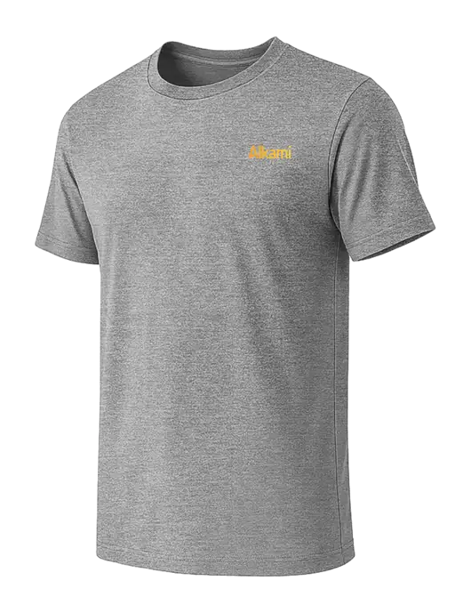 BELLA+CANVAS Heather Grey CVC Short Sleeve Tee w/Alkami Logo