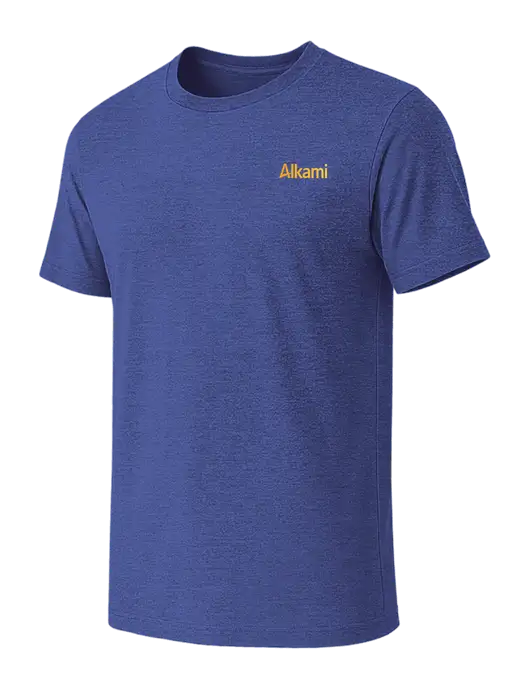 BELLA+CANVAS Heather Royal CVC Short Sleeve Tee w/Alkami Logo