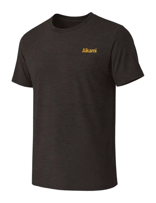 BELLA+CANVAS Dark Grey Heather CVC Short Sleeve Tee w/Alkami Logo