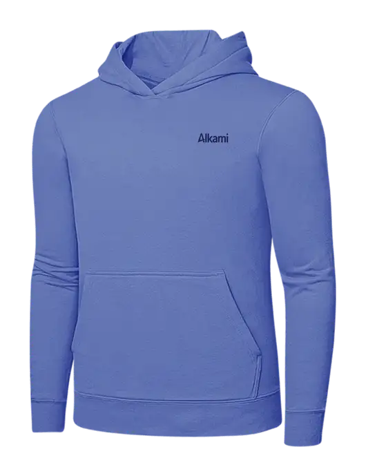 Carolina Blue 7.8 oz Ring Spun Hooded Sweatshirt w/Alkami Logo