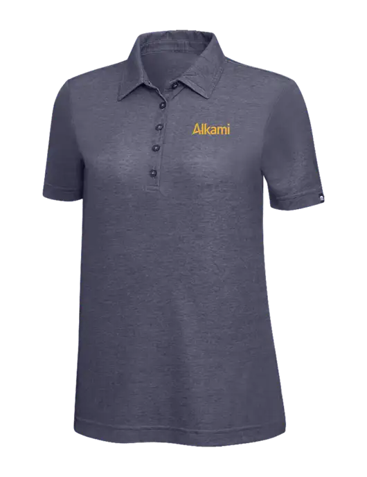 TravisMathew Navy Heather Womens Oceanside Polo w/Alkami Logo