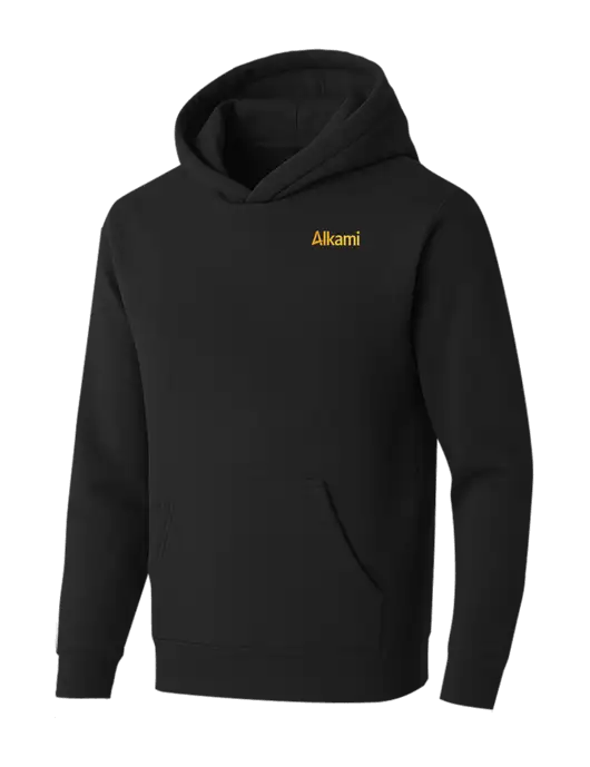 BELLA+CANVAS Black Sponge Fleece Pullover Hoodie w/Alkami Logo