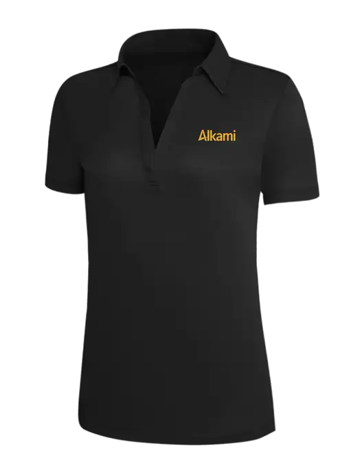 Black Silk Touch Womens Performance Polo w/Alkami Logo