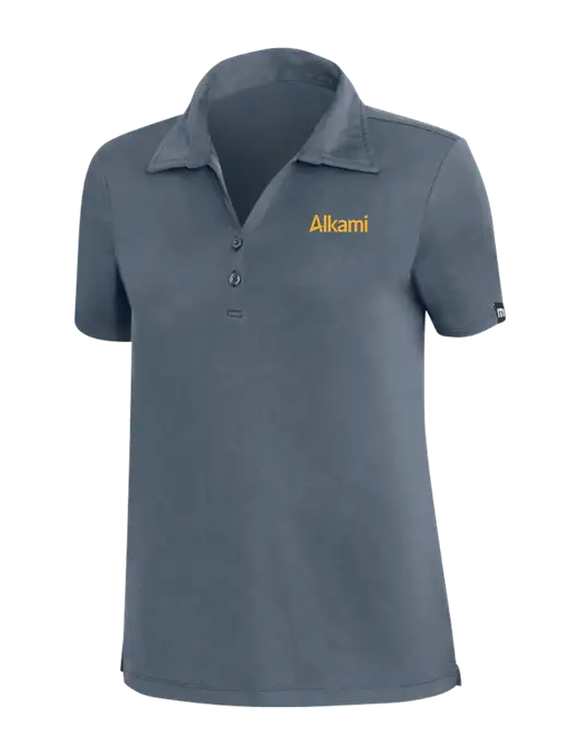 TravisMathew Dark Slate Blue Womens Coto Performance Polo w/Alkami Logo