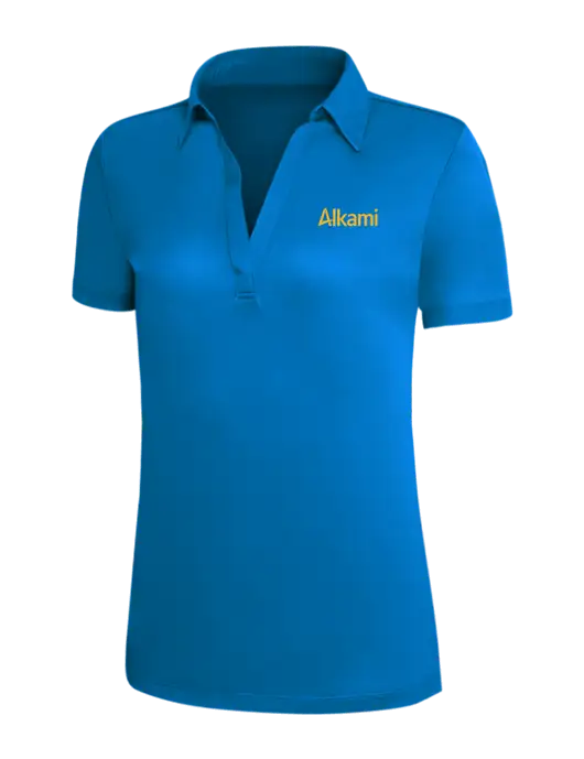 Royal Blue Silk Touch Womens Performance Polo w/Alkami Logo