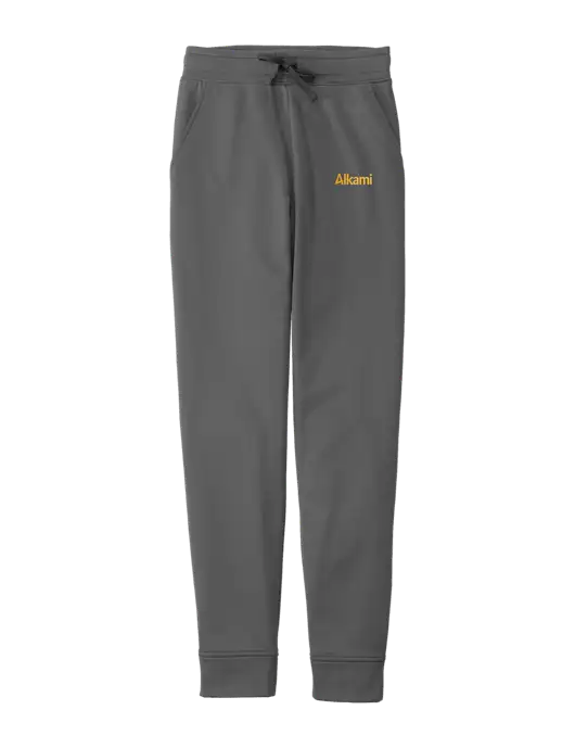 Sport-Wick Dark Grey Fleece Jogger w/Alkami Logo