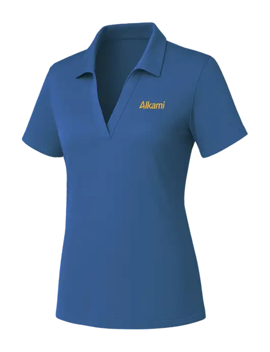 Womens Slate Blue PosiCharge RacerMesh Polo w/Alkami Logo