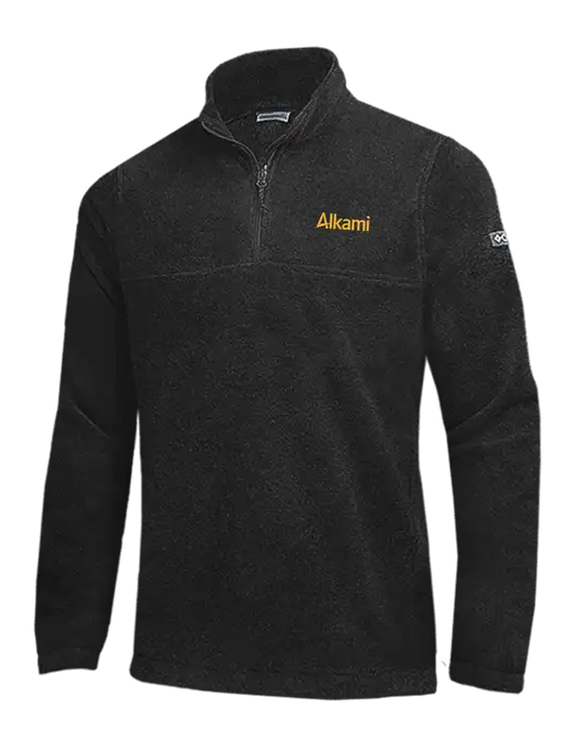 Columbia Black Steens Mountain Fleece 1/2 Zip Pullover w/Alkami Logo