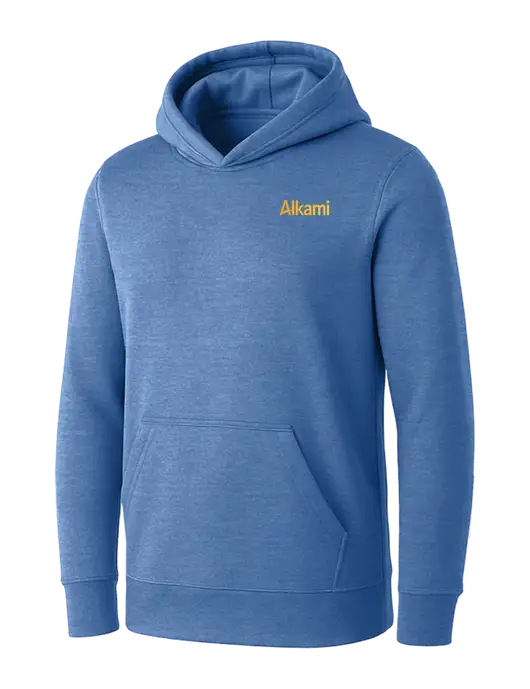 Womens Royal Heather Core Fleece Pullover Hooded Sweatshirt w/Alkami Logo