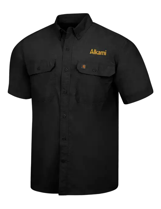 Carhartt Force Black Solid Short Sleeve Shirt w/Alkami Logo