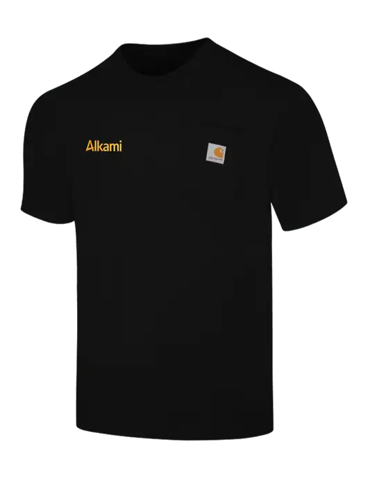 Carhartt Loose Fit Workwear Black Short Sleeve Pocket T-Shirt w/Alkami Logo