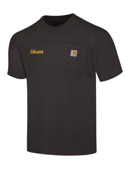Carhartt Loose Fit Workwear Charcoal Heather Short Sleeve Pocket T-Shirt w/Alkami Logo