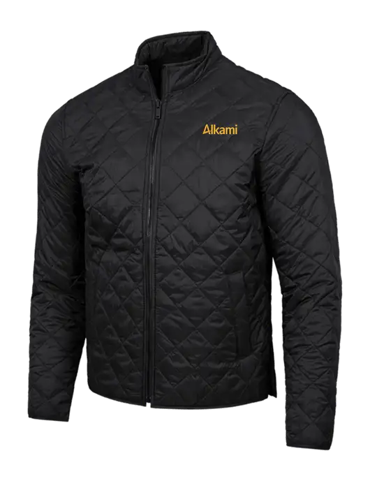 Mercer+Mettle Black Quilted Full-Zip Jacket w/Alkami Logo