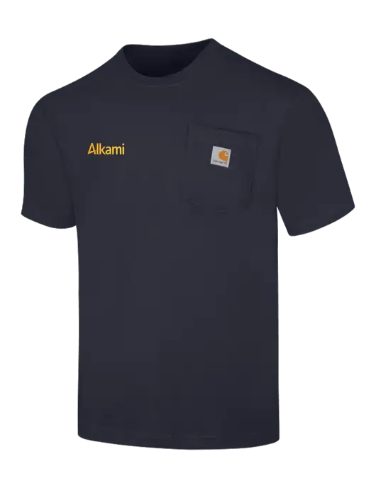 Carhartt Workwear Dark Navy Pocket Short Sleeve T-Shirt w/Alkami Logo