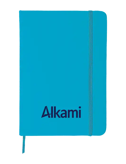 Light Blue Comfort Touch Bound Journal 5" X 7" w/Alkami Logo