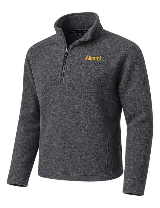 Dark Grey Fleece 1/4-Zip Pullover w/Alkami Logo
