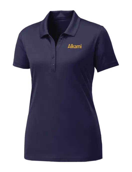 Womens Navy PosiCharge Competitor Polo w/Alkami Logo