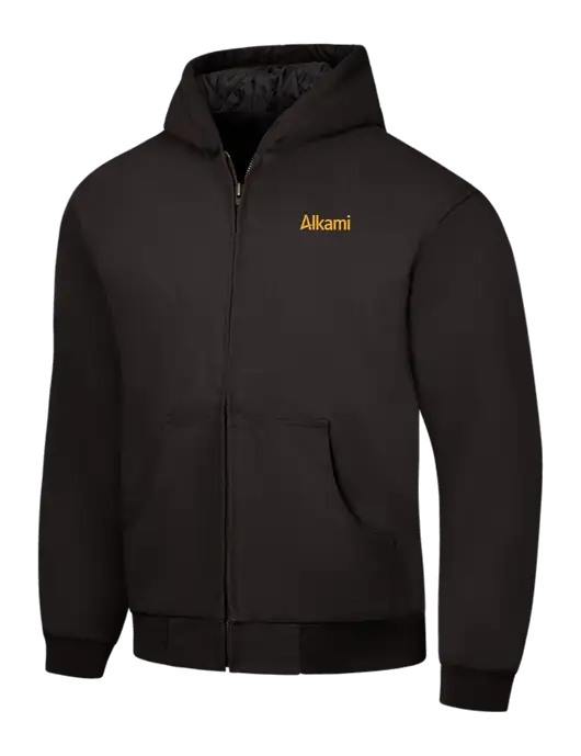 CornerStone Black Duck Cloth Hooded Work Jacket w/Alkami Logo