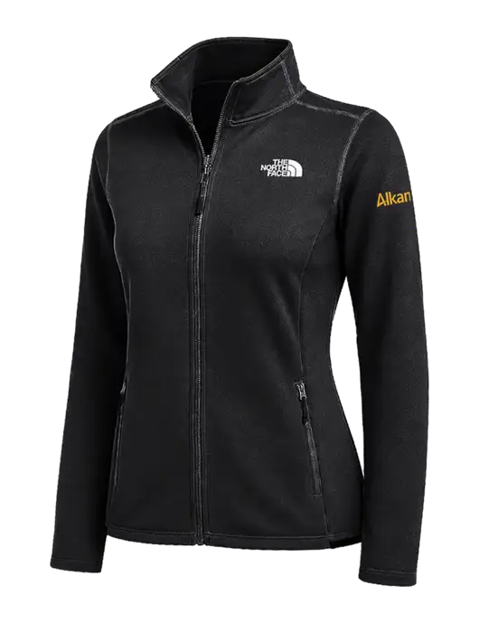 The North Face Womens Black Skyline Full-Zip Fleece Jacket w/Alkami Logo