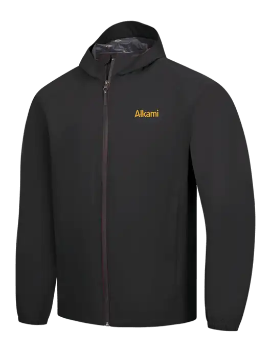 Black Essential Rain Jacket w/Alkami Logo