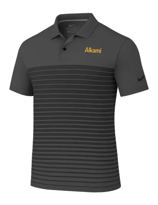 Nike Dark Grey Dri-FIT Vapor Block Polo w/Alkami Logo