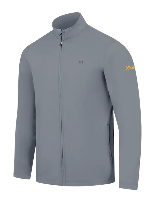 TravisMathew Light Medium Grey Surfside Full-Zip Jacket w/Alkami Logo