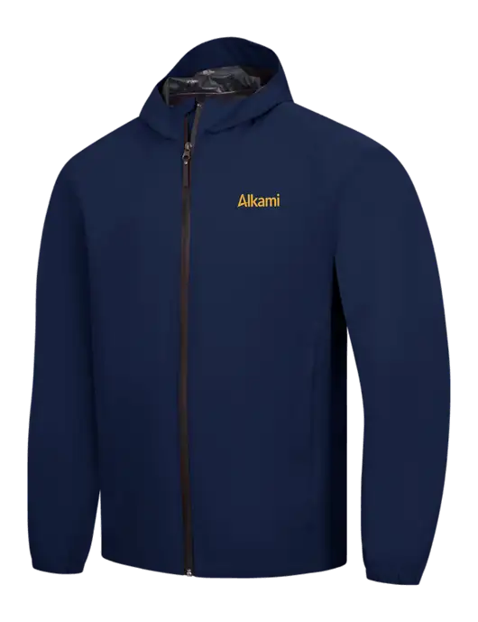 Navy Essential Rain Jacket w/Alkami Logo
