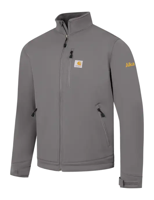 Carhartt Dark Medium Grey Crowley Soft Shell Jacket w/Alkami Logo