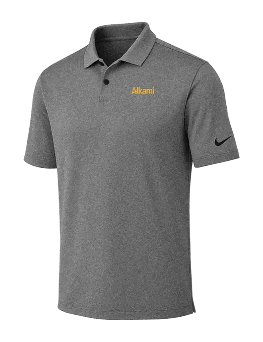 Nike Dark Grey Heather Dri-FIT Vapor Polo w/Alkami Logo