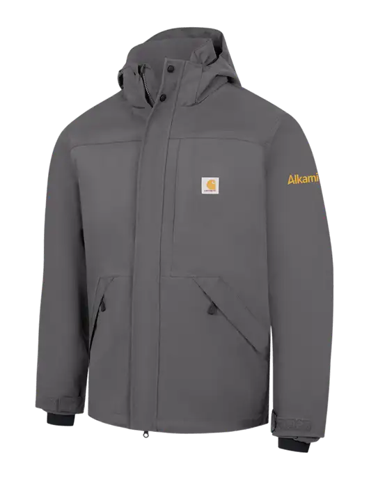 Carhartt Dark Grey Storm Defender Shoreline Jacket w/Alkami Logo