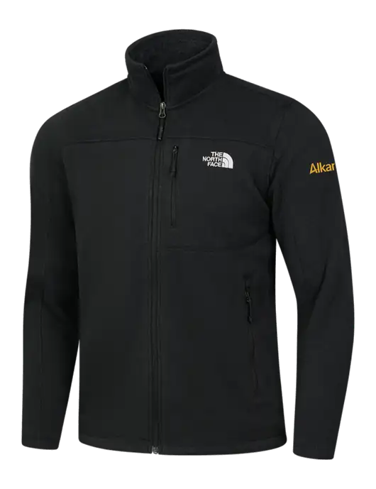 North Face Black Heather Sweater Fleece Jacket w/Alkami Logo