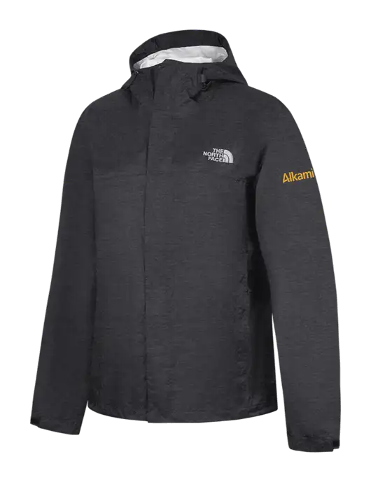 The North Face Dark Grey Heather DryVent Rain Jacket w/Alkami Logo