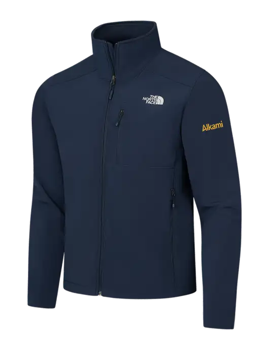 North Face Navy Apex Barrier Soft Shell Jacket w/Alkami Logo