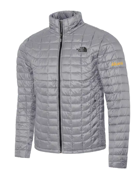 North Face Medium Grey ThermoBall Trekker Jacket w/Alkami Logo
