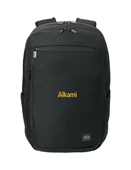 TravisMathew Black Duration Backpack w/Alkami Logo