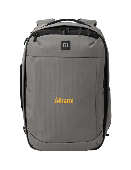 TravisMathew Medium Grey Convertible Backpack w/Alkami Logo