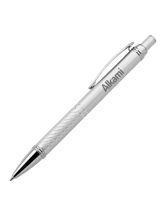Silver Stellar Scribe Pen - Black Ink w/Alkami Logo