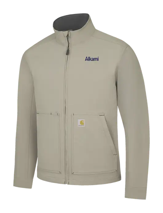 Carhartt Light  Grey Super Dux Soft Shell Jacket w/Alkami Logo