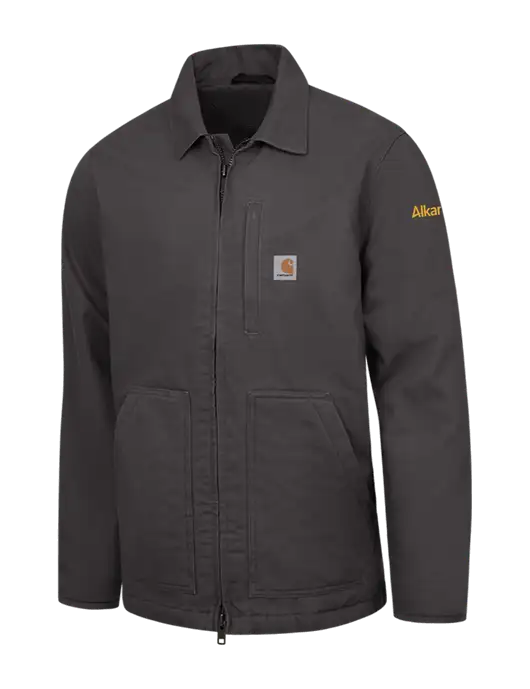 Carhartt Dark Grey Sherpa-Lined Coat w/Alkami Logo