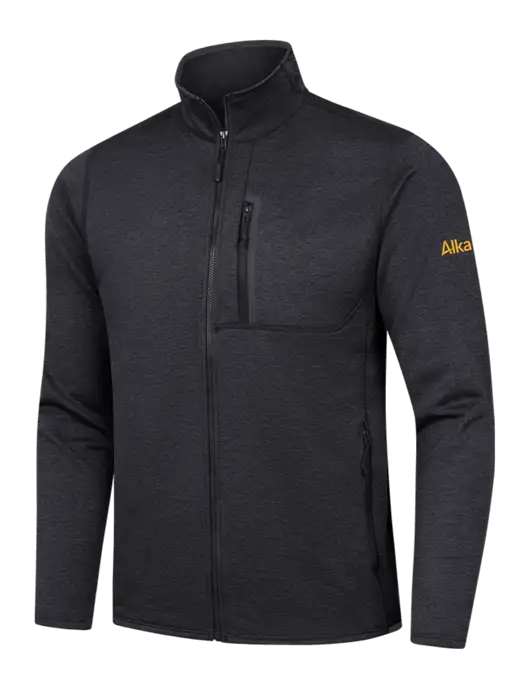 North Face Dark Grey Heather Skyline Full-Zip Fleece Jacket w/Alkami Logo