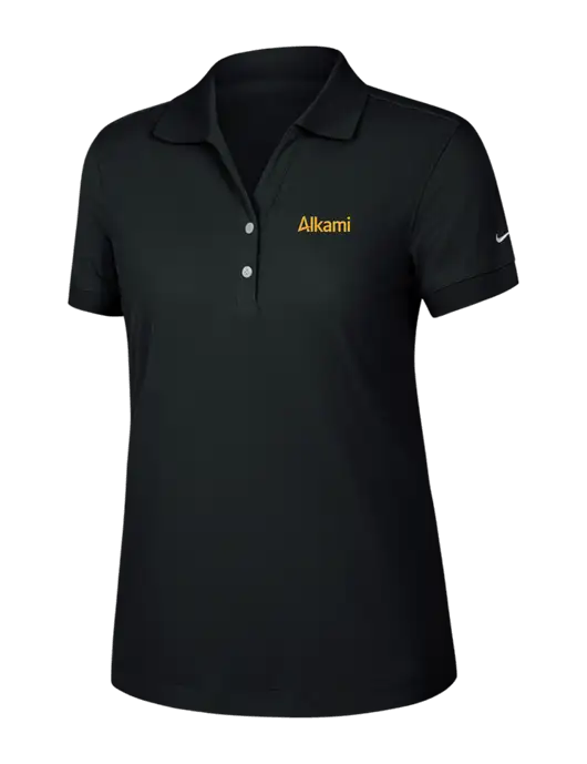 Nike Womens Dri-FIT Classic Black Polo w/Alkami Logo