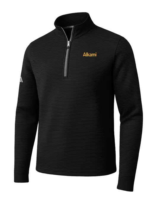 Adidas Black Spacer Quarter-Zip Pullover w/Alkami Logo